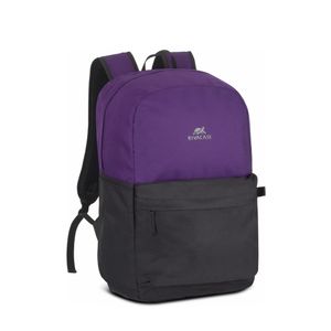 RIVACASE 5560 - ultraleichter Rucksack für Laptop 15,6 Zoll | Mehrzweckrucksack für das Fitnessstudio oder Kurztrips | Rucksack Uni Reisen Schulrucksack für Arbeit Schule / (Violett Schwarz)