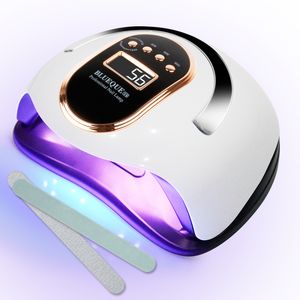 Speed 168W Nageltrockner LED UV Lampe Profi Lichthärtungsgerät Nagellacktrockner Gel Dryer mit 4 Timer DE,Blau 36 Leds