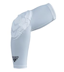 adidas Performance Herren Ellenbogen-Schoner Basketball Schützer Padded Arm Sleeve Weiß, Größe:3XT