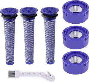 Filter für Dyson V8, V7, Nachmotorfilter und HEPA-Filter für Dyson V7, V8 Animal Absolute schnurlosen Staubsauger (3 Stück)