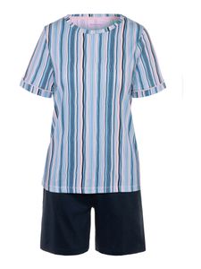 Seidensticker schlafanzug pyjama schlafmode bequem Minimal Stripes multicolour 40