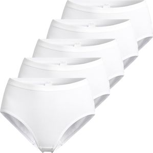 Speidel 5er Pack Everyday Maxi Slip Keine störende Seitennähte, Natürliche Baumwoll-Elasthan-Qualität, Schmale, elastische Spitze am Bein