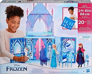 DISNEY Die Eiskönigin 2 Elsas Eispalast für unterwegs, Schloss-Spielset für Kinder ab 3 Jahren