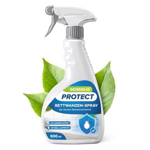 Gerobug Bettwanzen-Spray 500 ml - Bettwanzen schnell & effektiv loswerden für Matratzen, Möbel, Hotels & auf Reisen - Sofortschutz-Mittel gegen (PT19)
