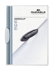 Skoroszyt zaciskowy DURABLE Swingclip PP 30 kartek A4 biały