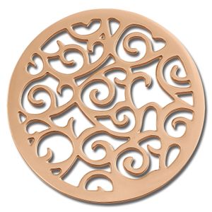 Amello Coins rose 30 mm Einleger Edelstahl vergoldet Coin Ornament Damen ESC505E