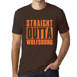 Herren Grafik T-Shirt Direkt aus Wolfsburg – Straight Outta Wolfsburg – Öko-Verantwortlich Vintage Jahrgang Kurzarm Lustige Druck Geburtstag Geschenk