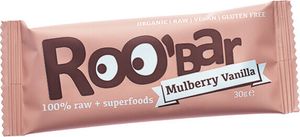 Roobar 228118, Moruša, Vanilka, 30 g, Moruša, 108 kcal, 359 kcal, 452 kJ