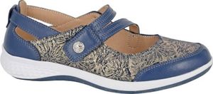Boulevard - Damen Riemchenschuhe, Glitzer, Aktion Leder DF2409 (38 EU) (Marineblau)