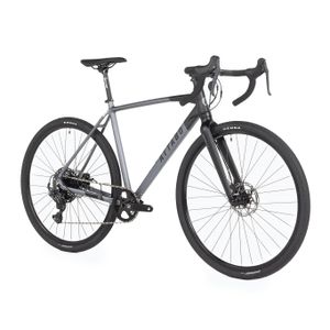 ATTABO Gravelbike GRADO 2.0, Aluminiumrahmen 52 cm, Ergonomischer Lenker, TEKTRO Scheibenbremse, 28" Räder Verstellbarer Sattel 10-Gang-Schaltung Grau