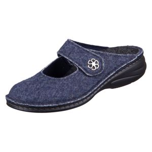 Finn Comfort Brig Hausschuh Marine, Wollfilz, Damen-Hausschuh - Marken Finn Comfort, Blau