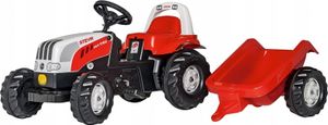 Rolly Kid Steyer Trettraktor mit Abstellgleis-rot Rolly Kid Steyer Trettraktor mit Abstellgleis-rot