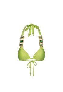 Moda Minx Bikini Top Boujee mit stilvollem Steinbesatz Sage XS