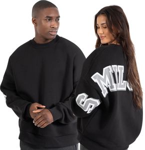 Smilodox Sweatshirt Brail - Oversize Fit Langarm mit Rundhalsauschnitt
