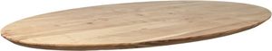 HSM Collection-Ovale Tischplatte Zurich-240x110x3,8-Natur-Akazie