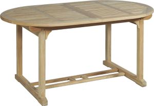 Garden Pleasure Gartentisch Solo braun oválný 95,0 x 160,0 / 210,0 x 75,0 cm
