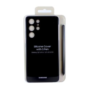 Samsung Silicone Cover mit S Pen EF-PG99P für Galaxy S21 Ultra 5G, Black