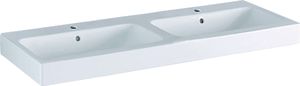 GEBERIT Doppelwaschtisch iCon 120 cm weiß mit KeraTect® Spezialglasur 124120600