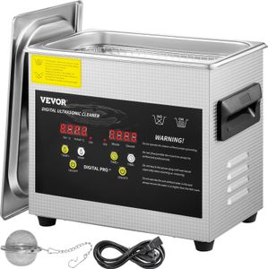 VEVOR 3 L Verbesserter Ultraschallreiniger (200 W Heizung, 120 W Ultraschall) Professioneller digitaler Labor-Ultraschall-Teilereiniger mit Heizungstimer für die Reinigung von Schmuckgläsern VEVOR 3 L Verbesserter Ultraschallreiniger (200 W Heizung, 120 W Ultraschall) Professioneller digitaler Labor-Ultraschall-Teilereiniger mit Heizungstimer für die Reinigung von Schmuckgläsern