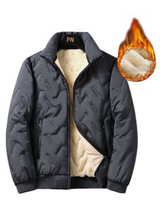 Männer Winterjacken Fleecejacken Geschäft Winter Warme Jacke Lässige Langarm Mäntel H001 Grau,Größe Größe EU M
