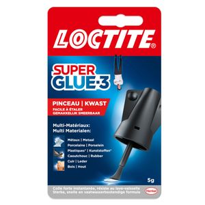 LOCTITE Super Glue-3 Sekundenkleber mit Pinsel je 5g - Sprache FR +NL