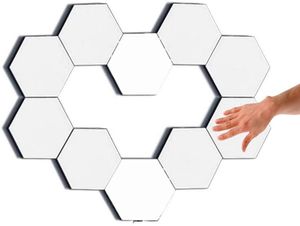 LED Wandbeleuchtung Hexagon mit Touch 10 Platten