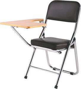 Kondela Konferenz Stuhl mit Schreibtafel Teker - schwarz / natur Kondela Konferenz Stuhl mit Schreibtafel Teker - schwarz / natur