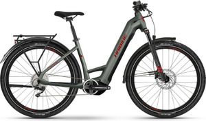 Haibike Trekking 5 olive/red-gloss 27,5" 720 Wh Wave E-Tourenbike in Olivgrün