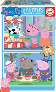 Puzzle Educa Peppa Pig (2 x 25 pcs)