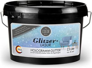 Glitzer Lasur 2,5 Liter - Hologramm Glitter -