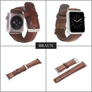 Samsung Watch Armbänder aus echtem Leder Hochwertige  vielseitige Accessoires 20mm Watch Band Braun