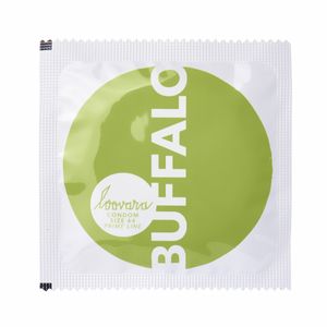 Loovara Kondome Typ: Buffalo - 64mm, vegane Kondome im 12er Set aus FairTrade Kautschuk, mit Reservoir und Gleitmittel
