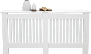 ECD Germany Heizkörperverkleidung Landhausstil 152x19x82 cm, Weiß, aus MDF lackiert für Schlafzimmer Wohnzimmer ECD Germany Heizkörperverkleidung Landhausstil 152x19x82 cm, Weiß, aus MDF lackiert für Schlafzimmer Wohnzimmer