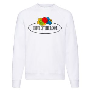 Fruit of the Loom Classic Raglan Sweat mit Vintage-Logo auf der Brust