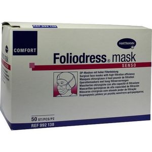 HARTMANN Foliodress mask Comfort Senso grün Mundschutz 50 Stück