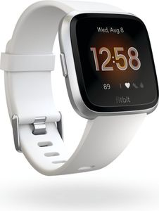 Fitbit Versa Lite biely/strieborný hliníkový Fitnessarmband Smartwatch Fitness