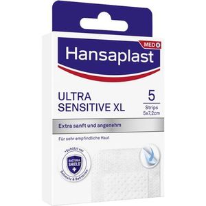Hansaplast Ultra Sensitive Wundverband 5x7,2 cm XL 5 St