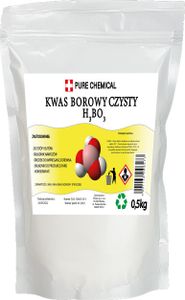 PURE CHEMICAL | Kwas borowy w proszku | do stóp | 0,5 kg