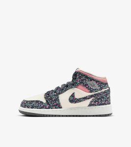 Nike Air Jordan 1 Mid SE für Kinder "Floral", Mehrfarbig, Größe: 38