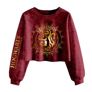 Harry Potter - "Gryffindor Constellation" Kurzes Sweatshirt für Damen HE658 (L) (Weinrot)
