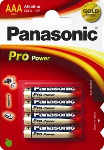 1x4 Panasonic Pro Power LR 03 Micro AAA