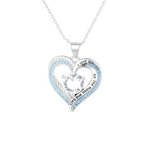 INF Herzförmige Diamant-Anhänger-Halskette