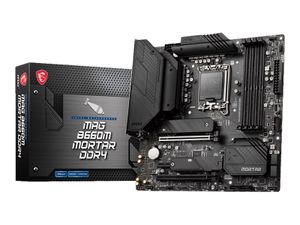 MSI MAG B660M MORTAR DDR4 - Základná doska - micro ATX - pätica LGA1700 - čipová sada B660 - USB-C Gen2, USB 3.2 Gen 1, USB 3.2 Gen 2, USB-C Gen 2x2 - 2,5 gigabitová LAN - integrovaná grafika (vyžaduje CPU)