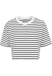 Dámské tričko Urban Classics Ladies Short Striped Oversized Tee wht/blk - XS