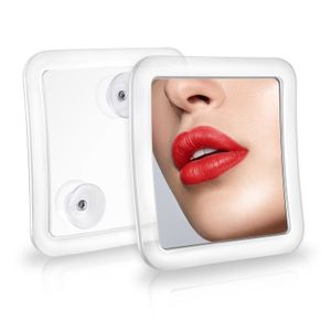 EMKE Kosmetikspiegel 5-Fach Vergrößerungsspiegel Quadratisch Saugnapf Rasierspiegel Schminkspiegel Wandspiegel