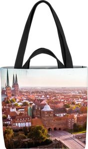 VOID Lübeck  Tasche 33x33x14cm,15l Einkaufs-Beutel Shopper Einkaufs-Tasche Bag