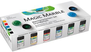 KREUL Marmorierfarbe "Magic Marble" Set Grundfarben