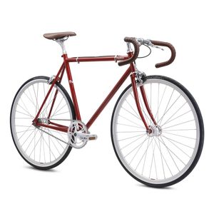 Fuji Feather 700c Singlespeed Fixie Fahrrad 28 Zoll Urban Bike Lifestyle Rad Single Speed, Farbe:brick red, Rahmengröße:52 cm