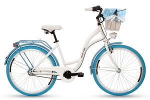 Goetze CityBike Style 26 Zoll 3 Gang Shimano Tiefeinsteiger Damen City Bike mit Korb