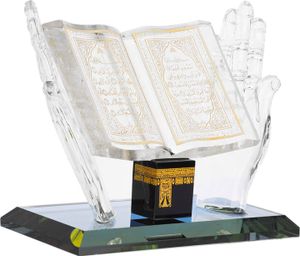 Muslim Kristall Dekorationsstück – Handgefertigtes islamisches Gebäude, Souvenir und Auto-Dekor, perfektes Geschenk für Gläubige und Kunstliebhaber